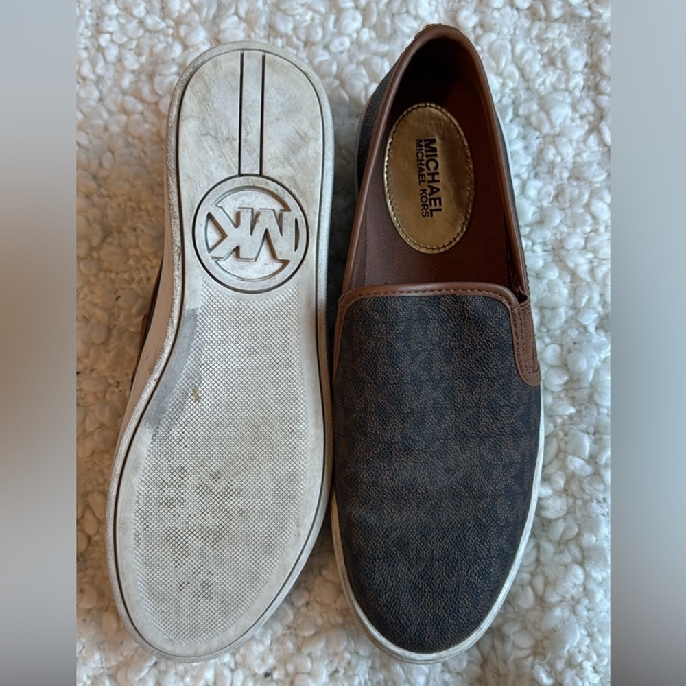 Michael Kors Dark Brown Loafers - Picture 2 of 2